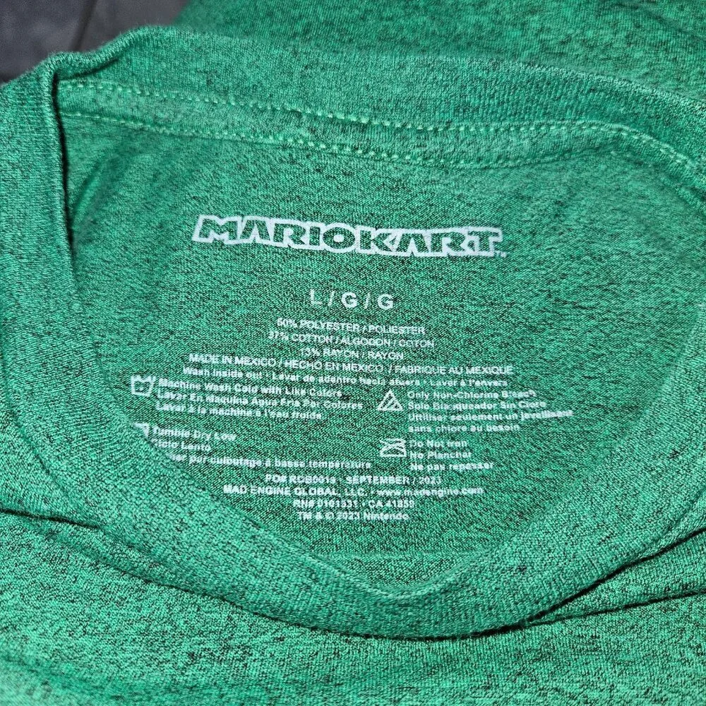 Mariokart green tee